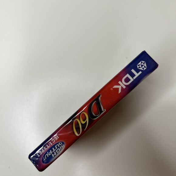 Tdk D60 Cassette Tape audio IECI/TypeI high Output factory sealed - Picture 7 of 7